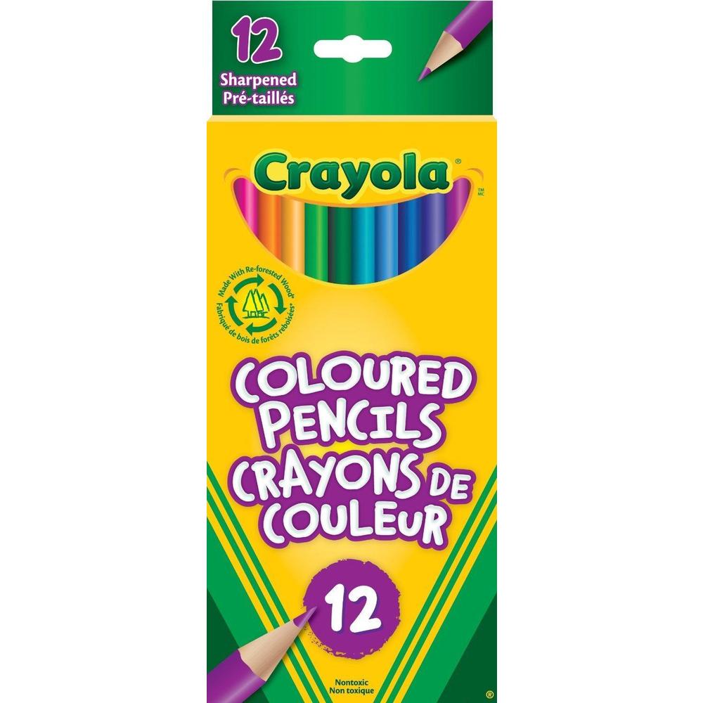 Crayola Coloured Pencils (pre-sharpened) (12 Pack) - Image 1